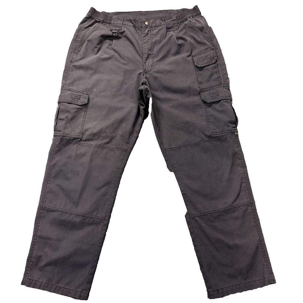 Propper Cargo Pants Mens 38x32 Gray Relaxed Fit Elastic Waist Workwear Utility